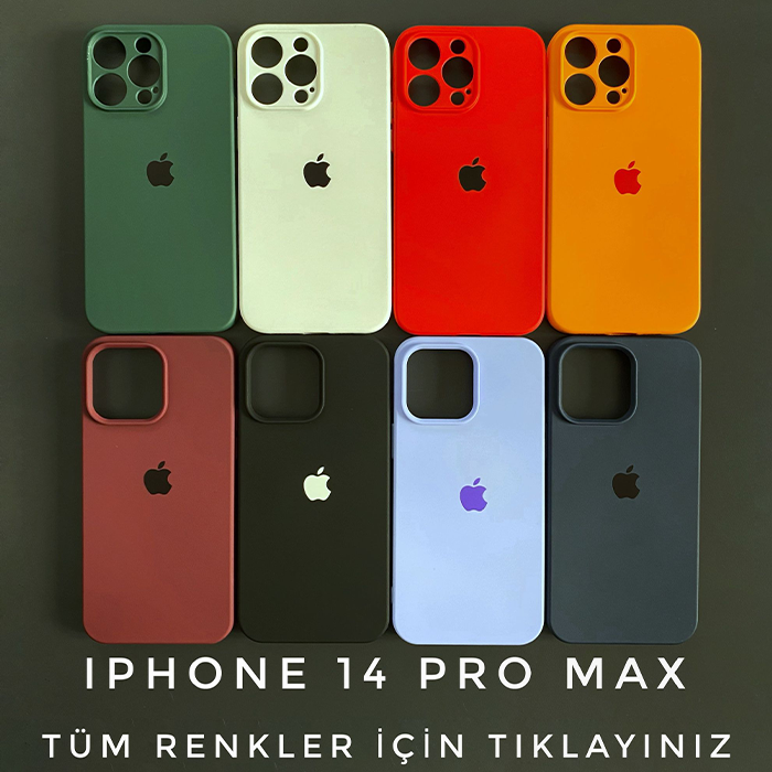 iPhone 14 PRO MAX Logolu Silikon ( 5 AL 2 ÖDE )