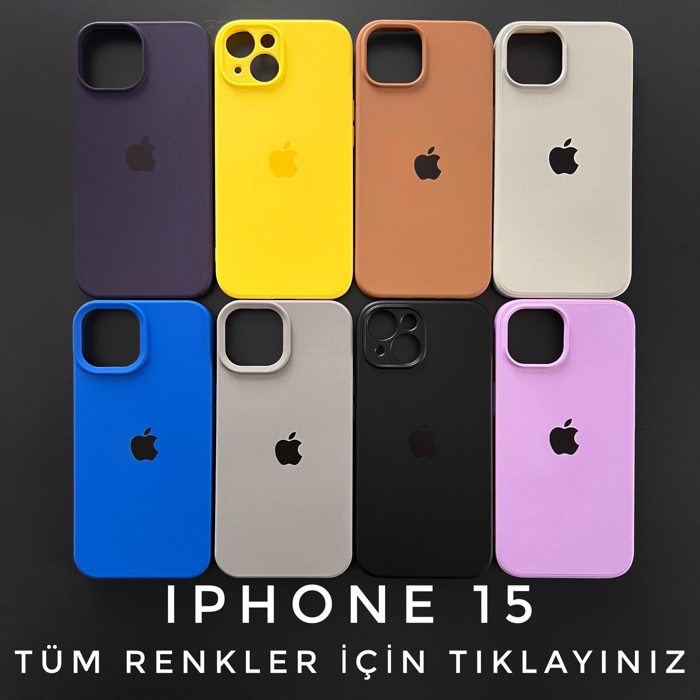 iPhone 15 Logolu Silikon ( 5 AL 2 ÖDE )