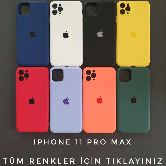 iPhone 11 PRO MAX Logolu Silikon ( 5 AL 2 ÖDE )