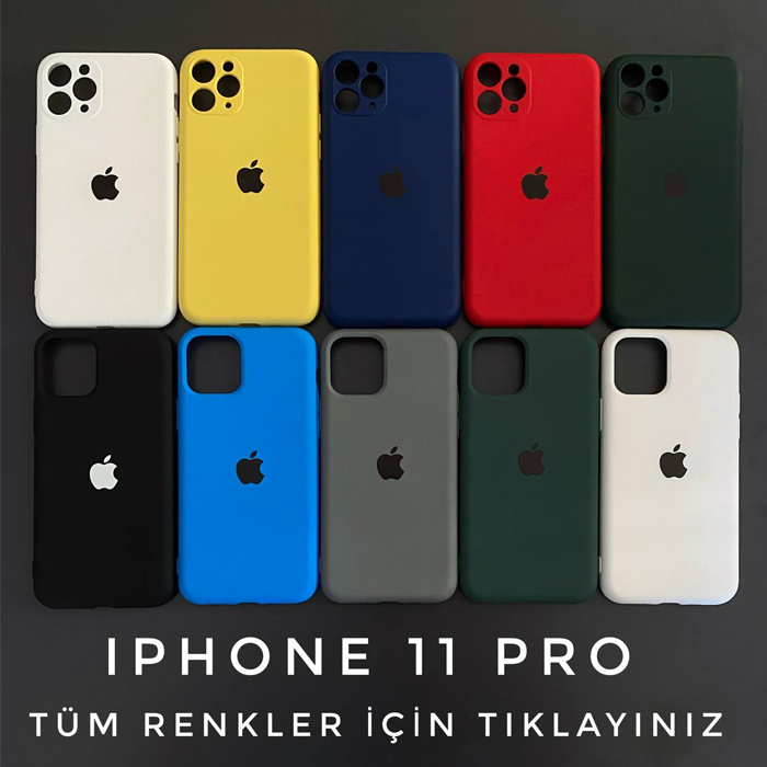 iPhone 11 PRO Logolu Silikon ( 5 AL 2 ÖDE )