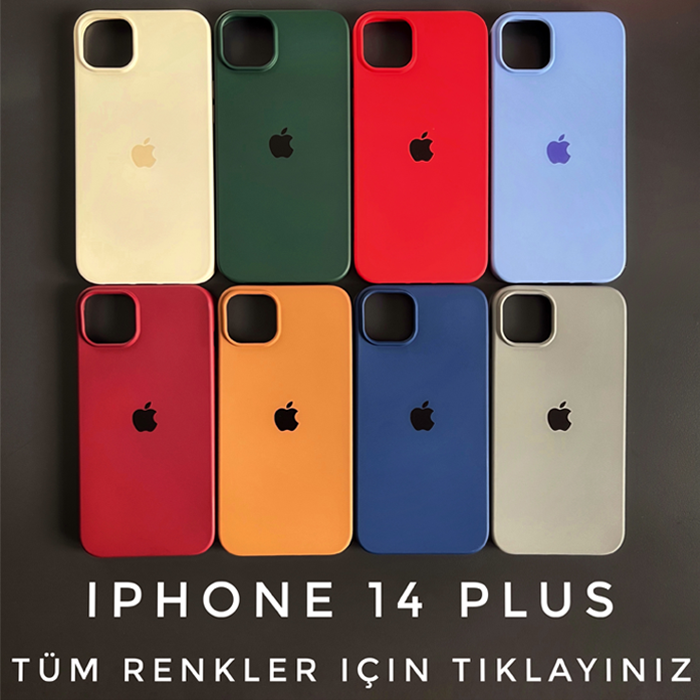 iPhone 14 PLUS Logolu Silikon ( 5 AL 2 ÖDE )