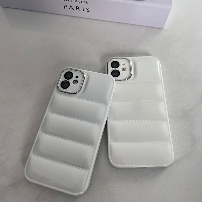 Lens Korumalı Puffer PARLAK BEYAZ( 5 AL 2 ÖDE )