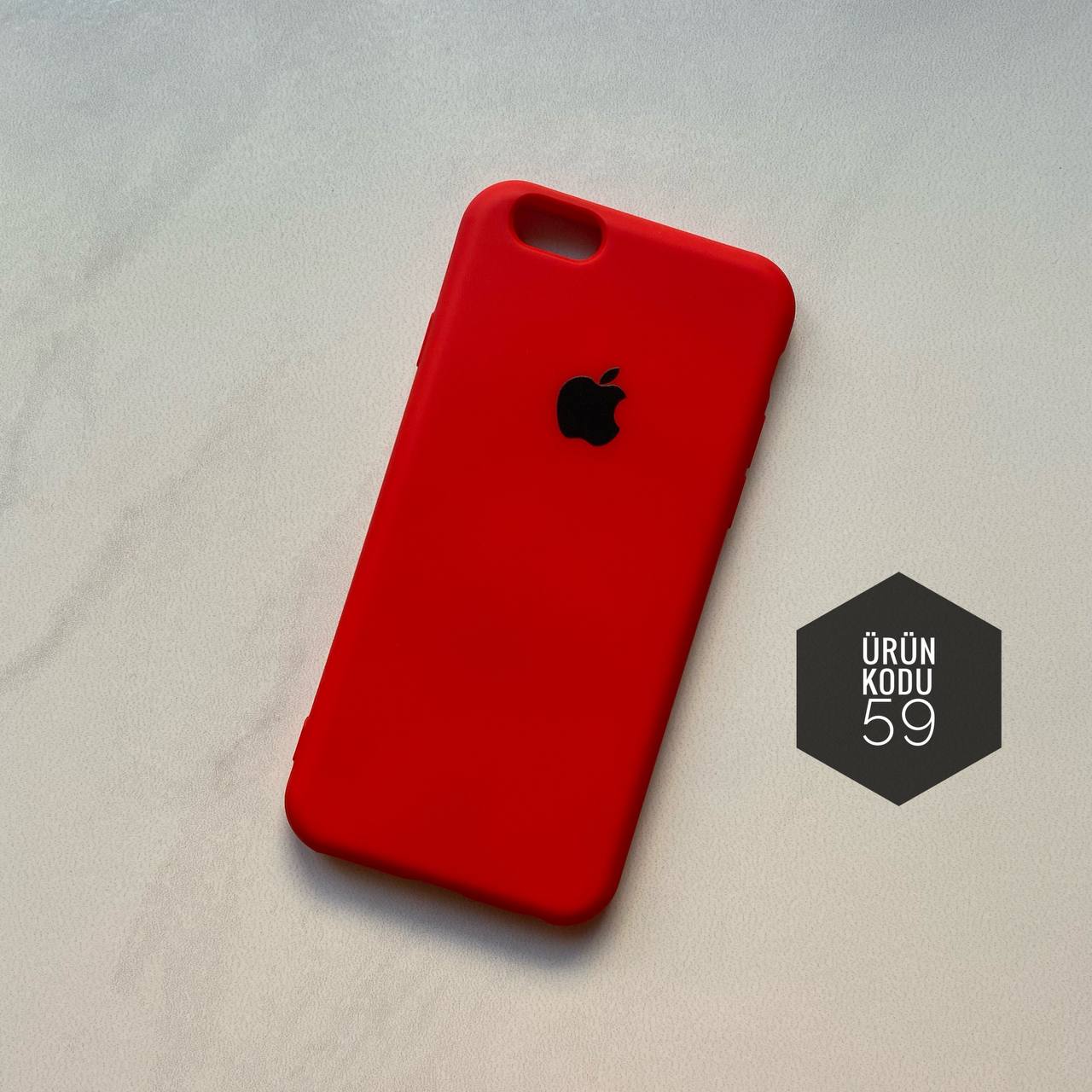 iPhone 6/6S Logolu Silikon ( 5 AL 2 ÖDE )