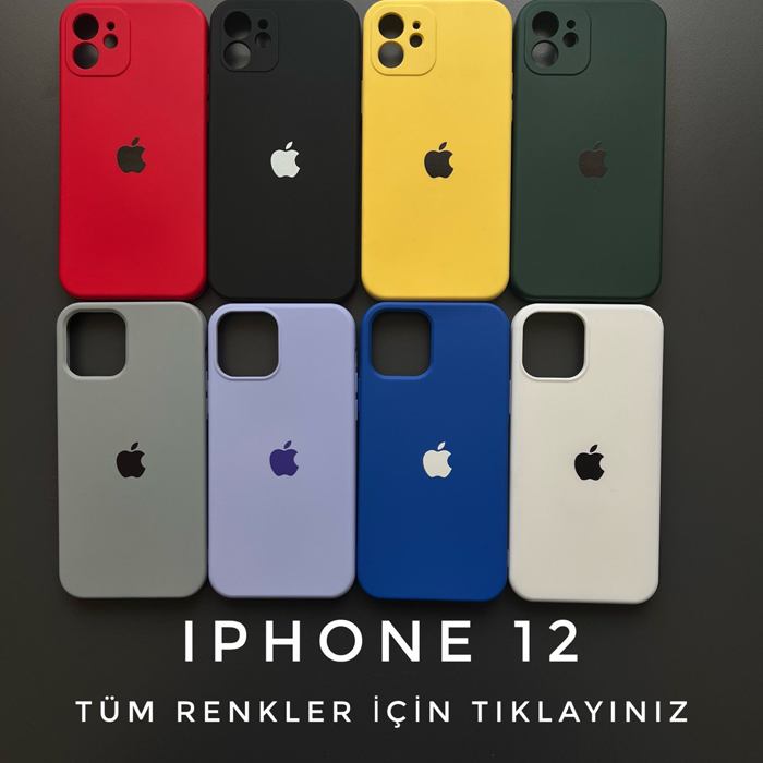 iPhone 12 / 12 PRO Logolu Silikon ( 5 AL 2 ÖDE )