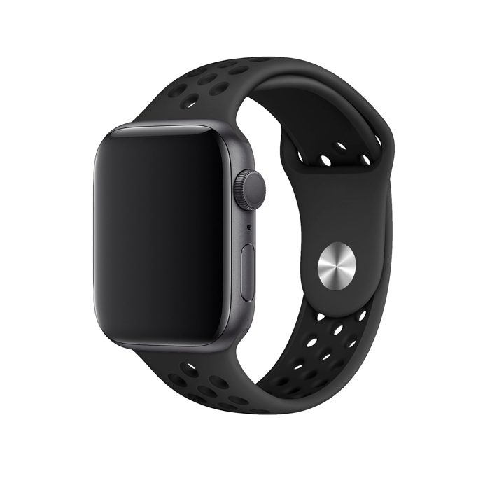 Apple Watch Siyah Spor Delikli Kordon