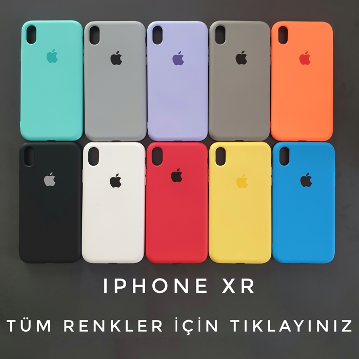 iPhone XR Logolu Silikon ( 5 AL 2 ÖDE )